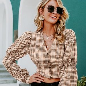 Plaid Crop Top